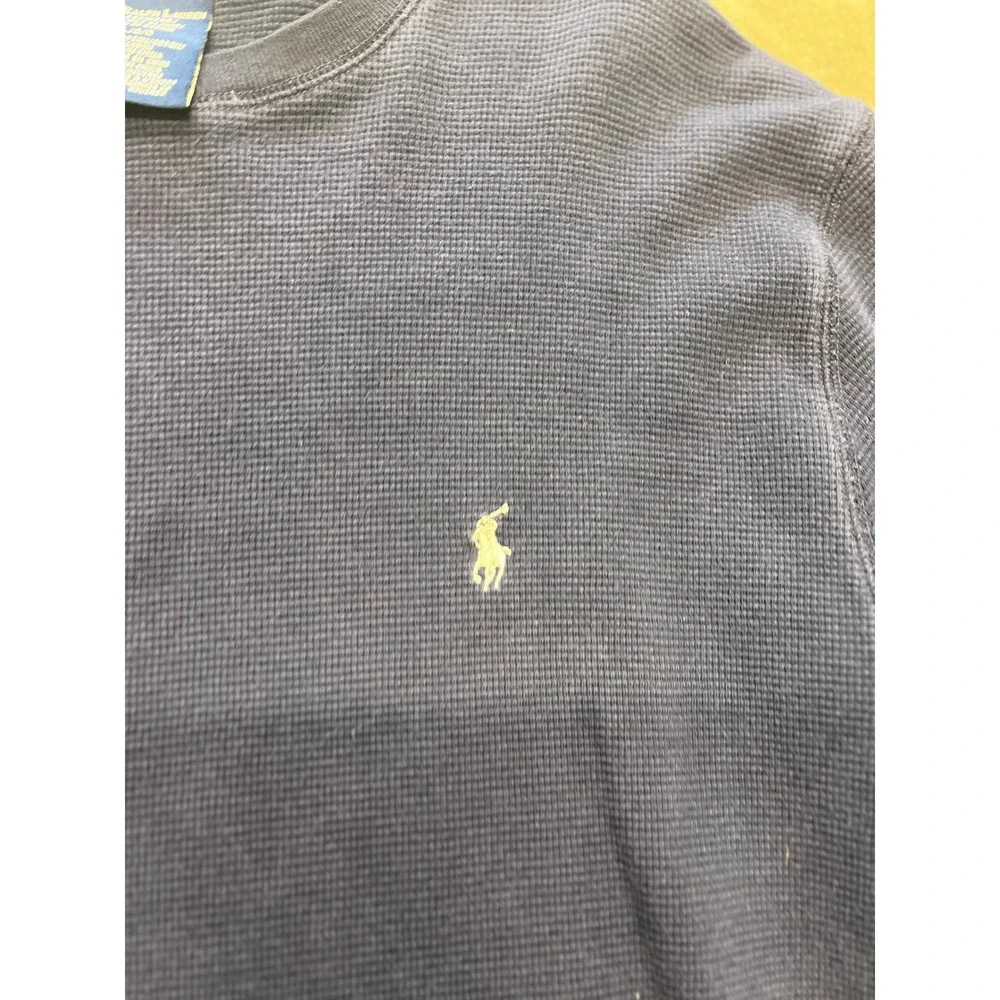 Polo Ralph Lauren Men's Navy Blue Long Sleeve Thermal Shirt Top‎ sleep